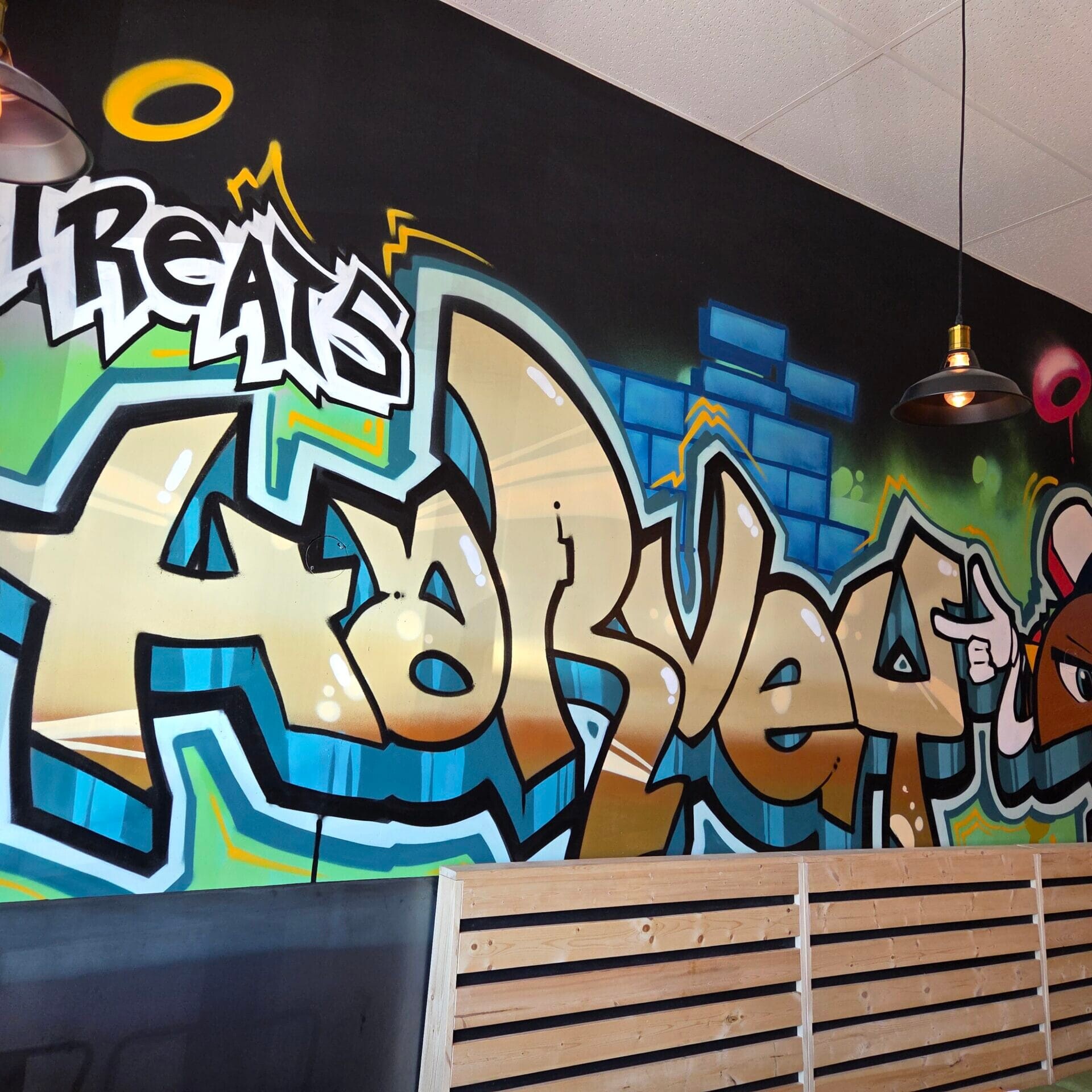 Streats Harvey Kitchen - Graffiti wall painting